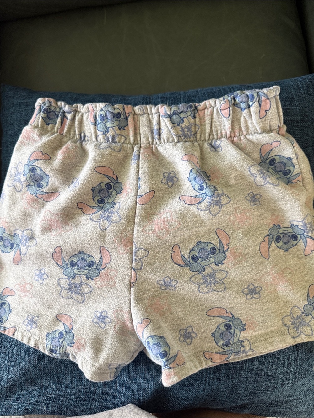 Girls Pink Stitch Terry Shorts with Elastic Waistband
